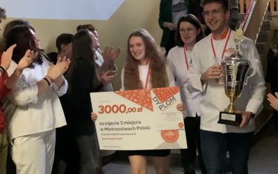 Uczniowie ZSG zajęli 3. miejsce w Mistrzostwach Polski Szkół Cukierniczych.