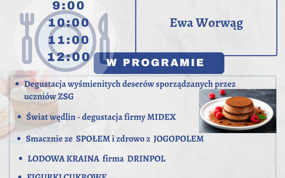 Szukasz pomysłu na przyszłość? Odwiedź nas 20 marca! 🍰 DZIEŃ OTWARTY W ZSG!