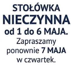 Stołówka przerwa majówka – matury